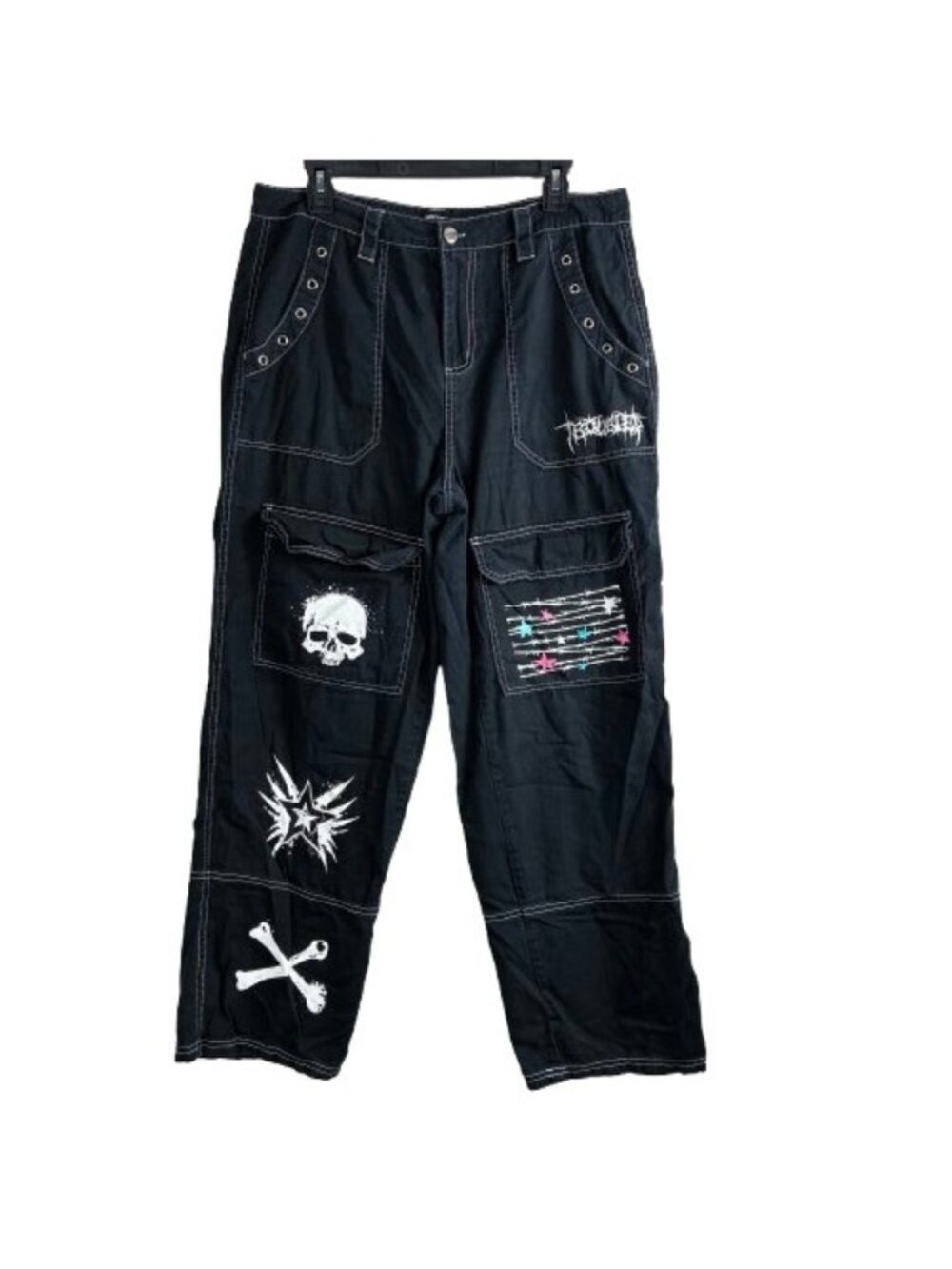 Hot Topic Punk Icons Wide Leg Pants Juniors Sz 11 Mall Goth Rave